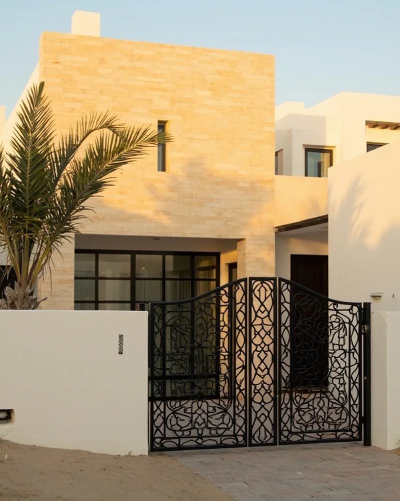 كشف تسربات المياه الجبيل حي مكة — مدخل الفيلا