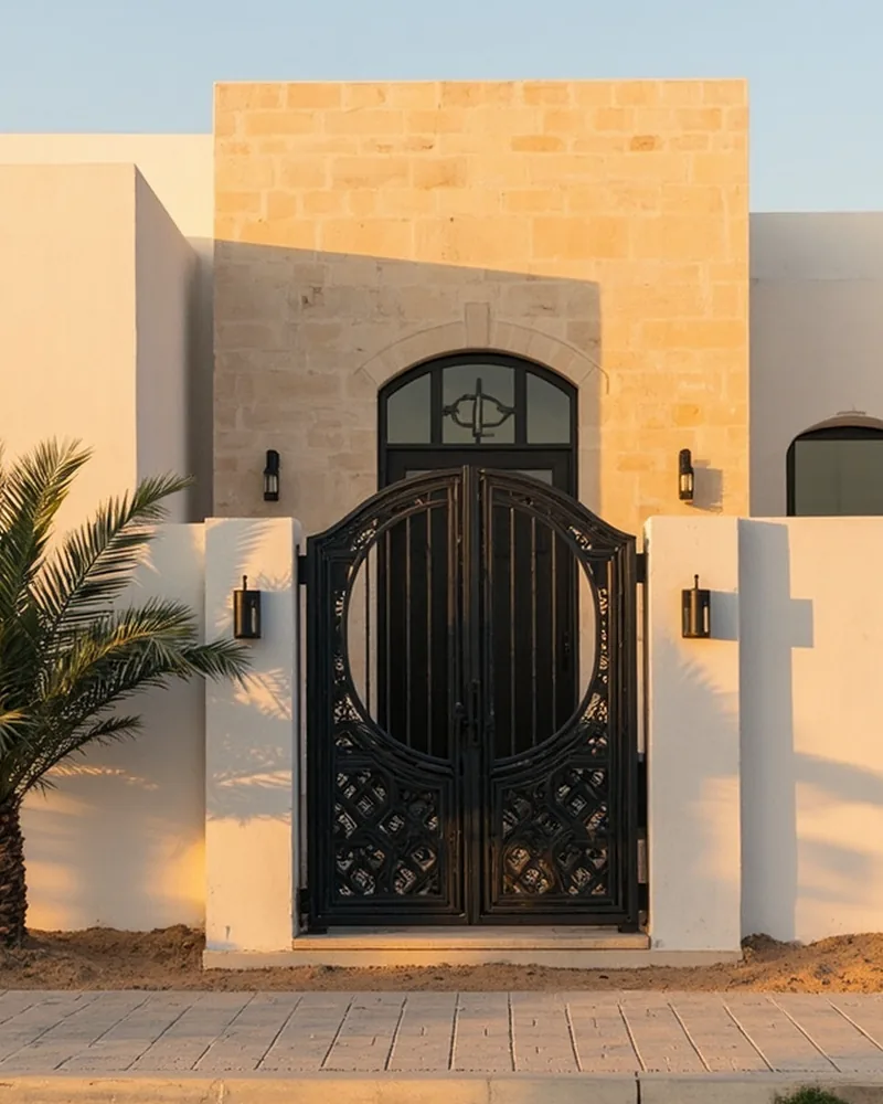 كشف تسربات المياه الدمام حي الأنوار — مدخل الفيلا